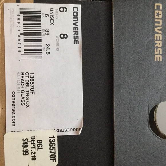 Converse low top on beach glass (with two tongues) - Picture 6 of 6